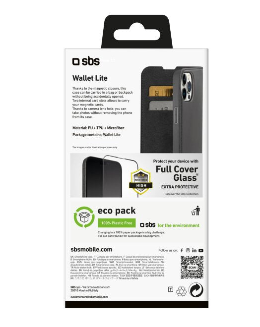 Sbs Book Wallet Lite Iphone 15 Pro Negro