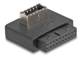 Delock Usb 5 Gbps Adapter Pfostenbuchse Zu Intern Typ-E Key A Buchse Gewinkelt Mit Gehäuse