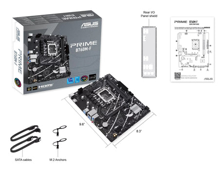 EAN 4711387598658 - ASUS PRIME B760M-F Intel B760 LGA 1700 micro ATX imagen 8