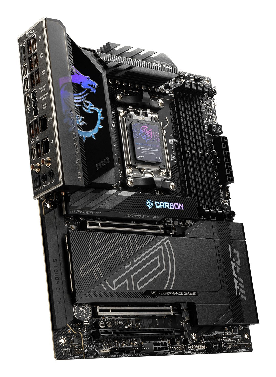 EAN 4711377253536 - MSI MPG X870E CARBON WIFI placa base AMD X870E Zócalo AM5 ATX imagen 4
