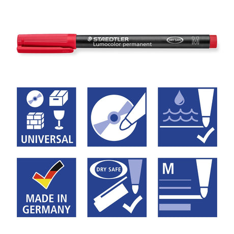 EAN 4007817317075 - Staedtler Lumocolor permanent pen 317 marcador permanente 3 pieza(s) imagen 4