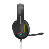 Auriculares Tactic 40 Rgb Micrófono Wired Negro