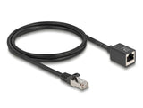 Delock Red Cable Alargador Rj45 Conector Macho A Rj45 Conector Hembra Cat.6a S Ftp 1 M Negro