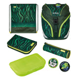 Herlitz Softlight Plus Jungle Juego De Mochila Escolar Niño Poliéster Verde, Oliva