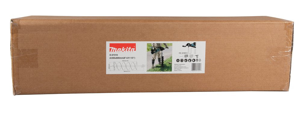 Makita E-07319 Accesorio Para Ahoyador Eléctrico Broca, Taladro Para Tierra Negro, Broca, 1 Pieza(S), Makita, Ddg460zx7, Dg001gz05, Negro, 20 Cm