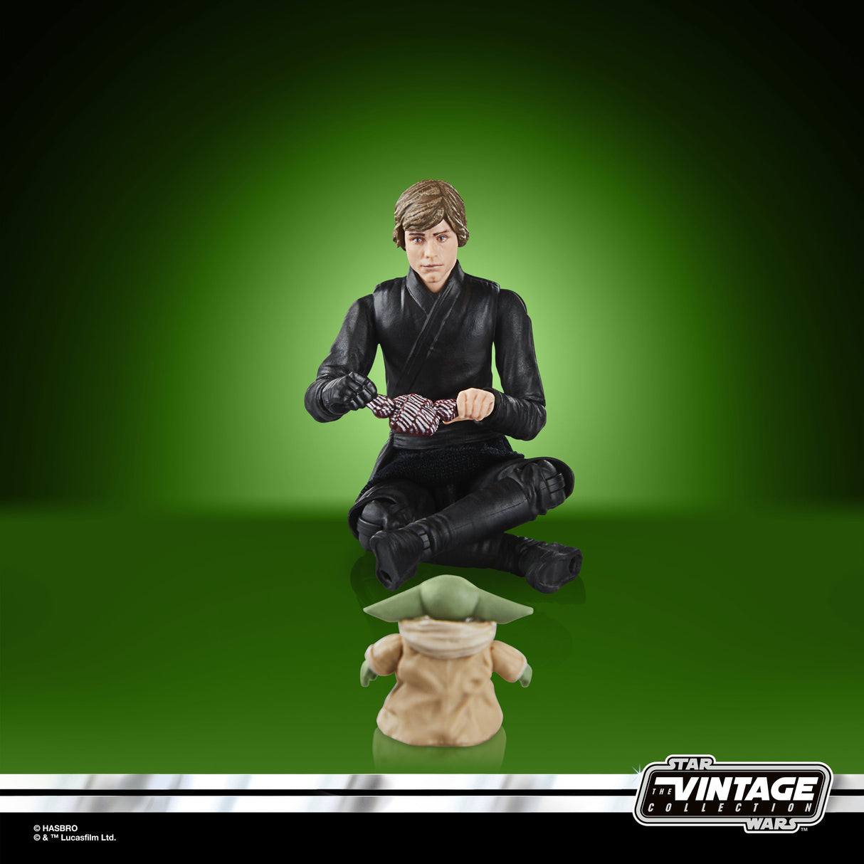 Figuras Luke Skywalker & Grogu El Libro De Boba Fett Star Wars 9,5cm