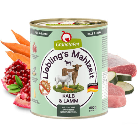 EAN 4260165187480 - GranataPet 187480 alimento húmedo para perros Cordero, Ternero Adulto 800 g imagen 1