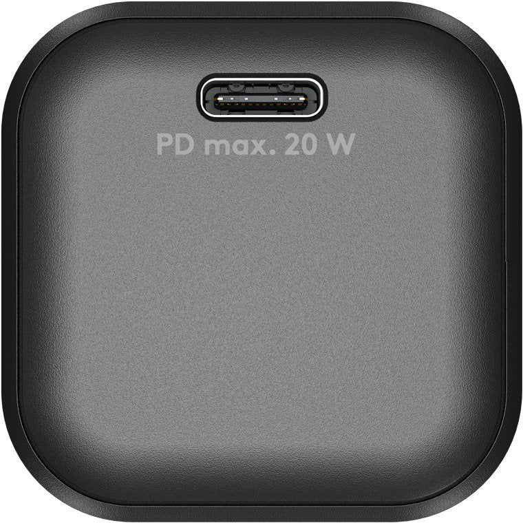 Cargador Rápido Goobay 20w Usb-C Pd Gan (Negro) 76690