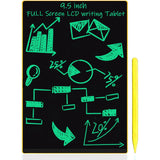 Pizarra Sketchboard Lcd Nine 9.5'' Amarillo Leotec 9.5''/ Lápiz Magnético/ Botón De Borrado