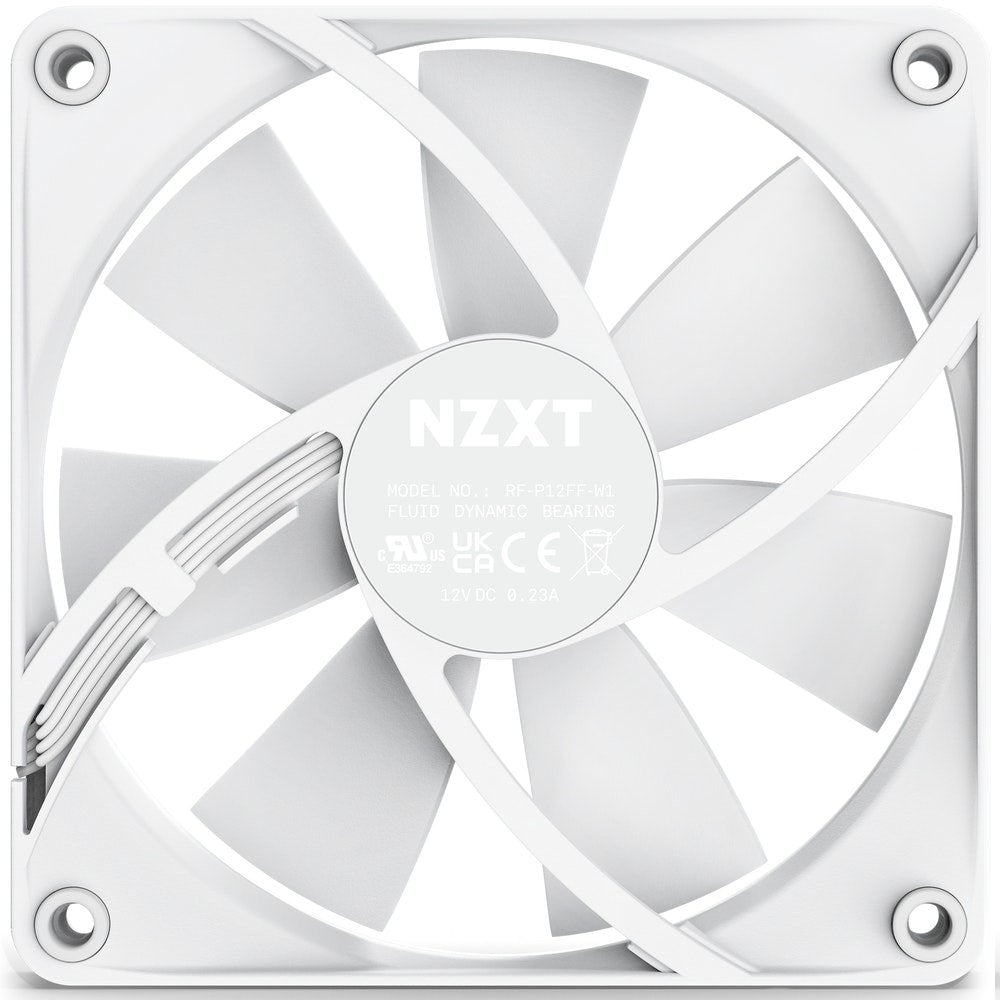 Ventilador Nzxt F120q Quiet Airflow Blanco 120mm Rf-Q12sf-W1 Retail