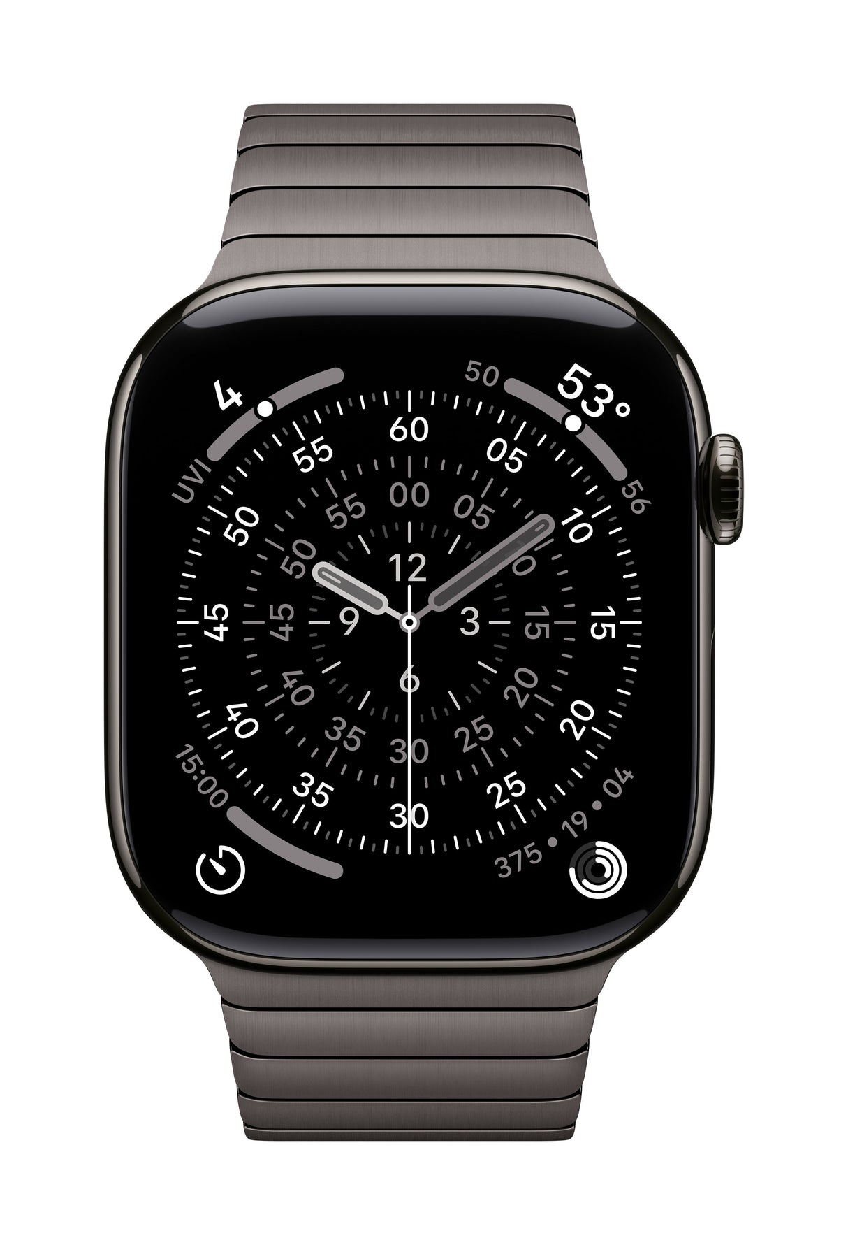 EAN 0195949658341 - Apple MXMK3ZM/A Accesorios para dispositivos vestibles inteligentes Grupo de rock Gris Acero inoxidable imagen 1