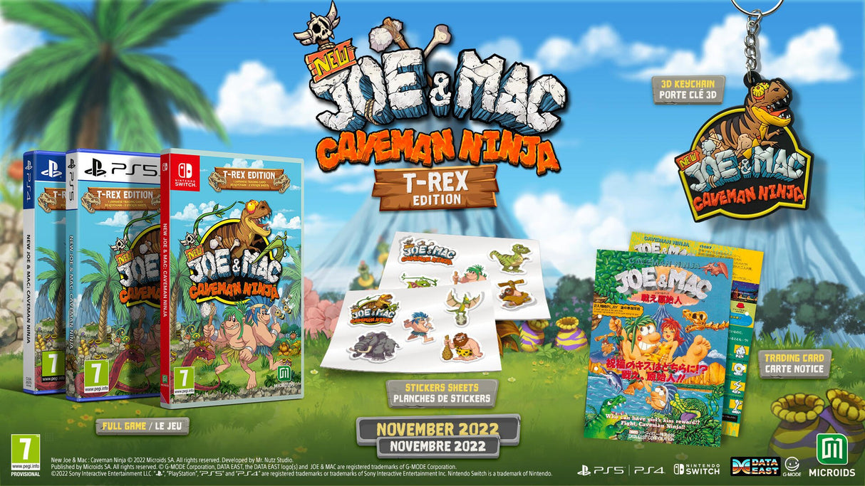 EAN 3701529501098 - Microids New Joe & Mac: Caveman Ninja - T-Rex Edition imagen 1
