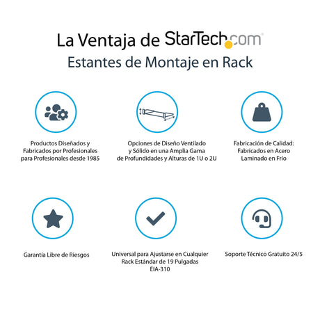 EAN 0065030867306 - StarTech.com CABSHELFV1U accesorio de bastidor Cajón metálico para rack imagen 5