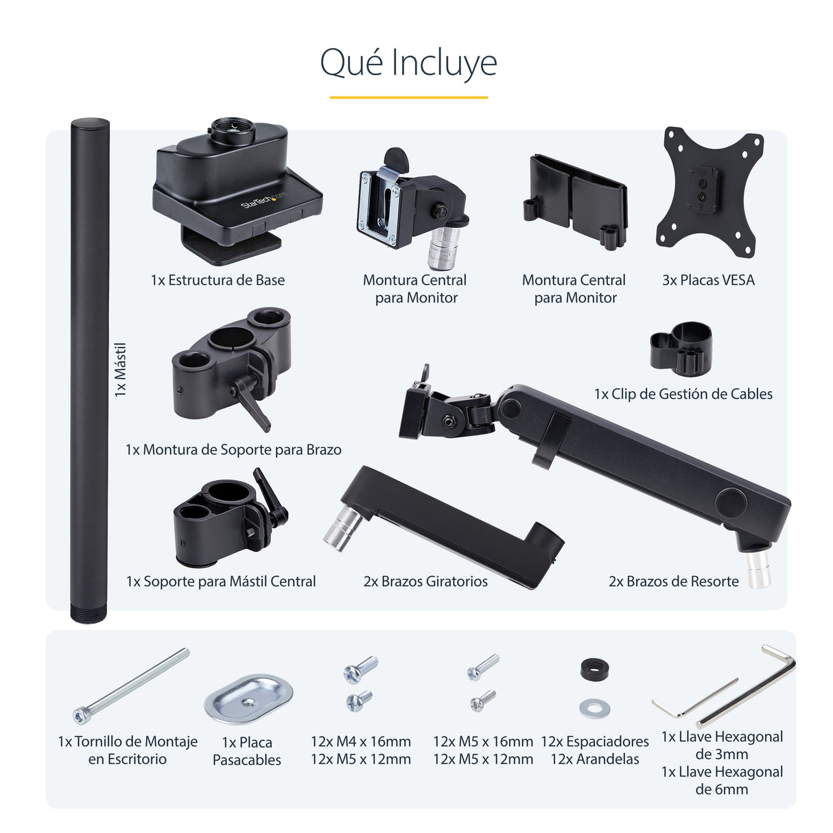 EAN 0065030902038 - StarTech.com 3MP2AG-MONITOR-ARM soporte para monitor 68,6 cm (27") Negro imagen 21