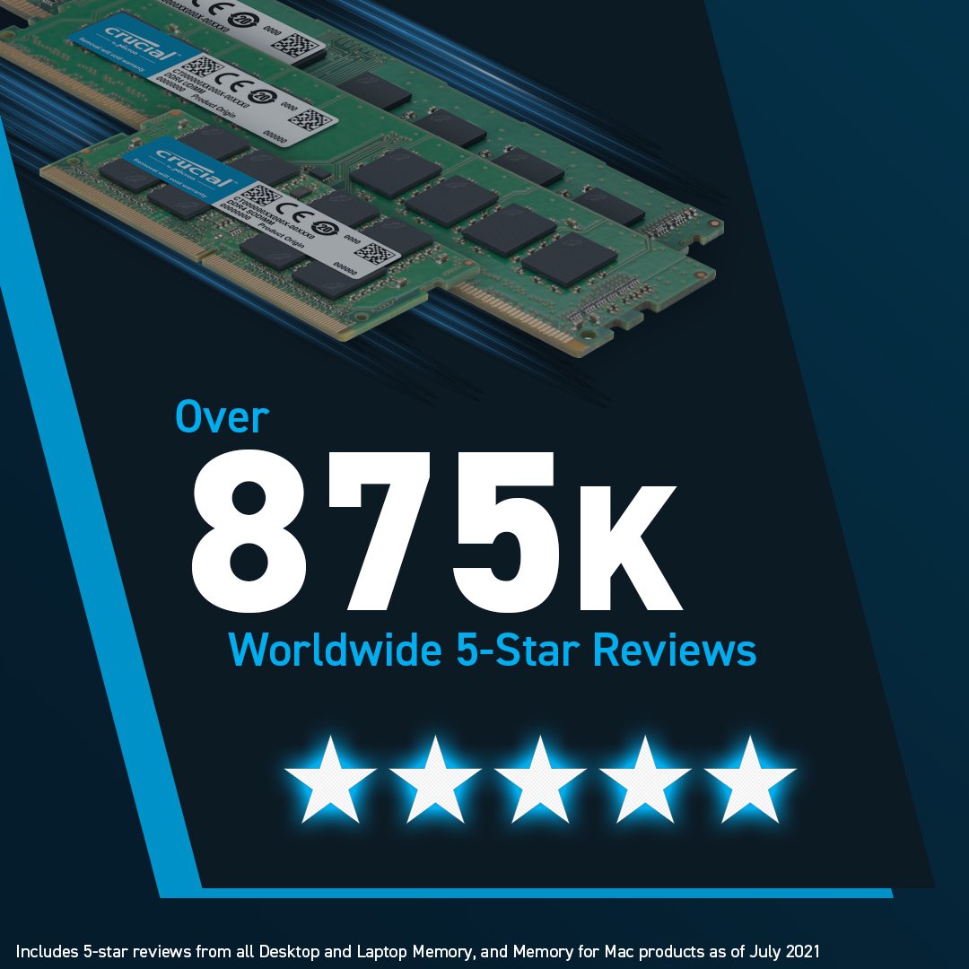 Memoria Ram Crucial Ddr5 32 Gb (2 X 16 Gb) 4800 Mhz Cl40 Ct2k16g48c40u5