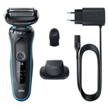 EAN 4210201432654 - Braun Series 5 51-M1200s afeitadora Máquina de afeitar de láminas Recortadora Negro, Azul imagen 1