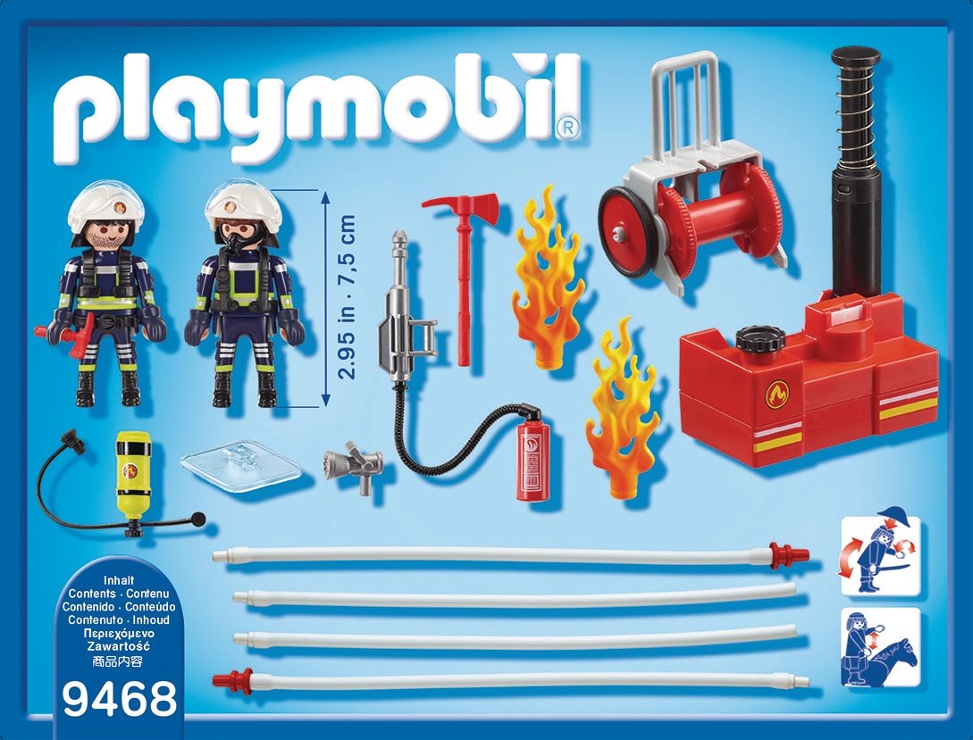 Playmobil Ciudad Accion -  Bomberos Con Bomba De Agua