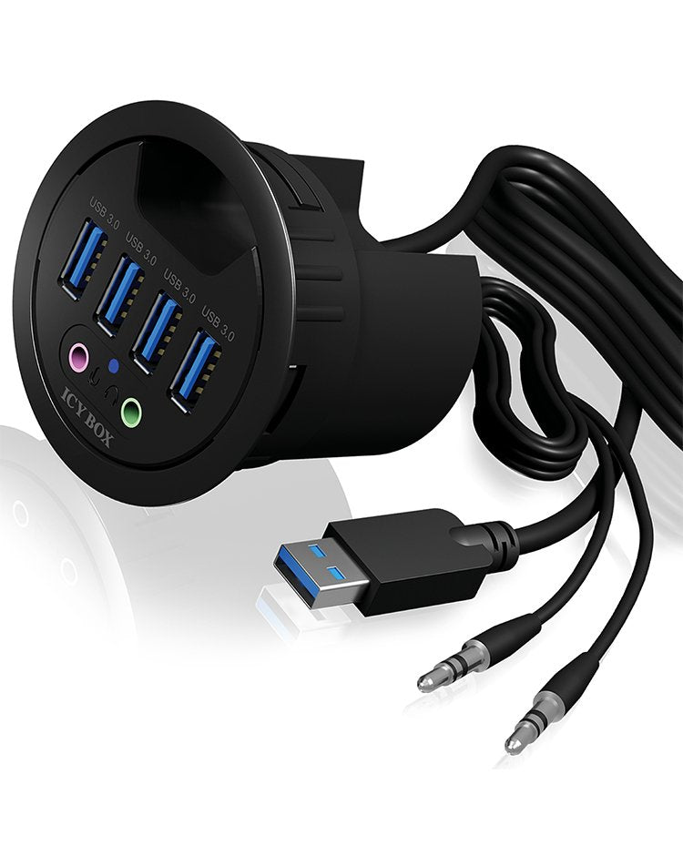 Icy Box Usb3.0 Hub Mesa De 4 Puertos Ib-Hub1403a, 4xusb3.0
