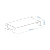 Tooq Soporte Elevador Para Monitor O Portatil Hasta 13" - Peso Max. 20kg - Aluminio