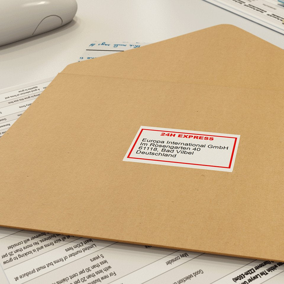 Brother Dk-22251,Negro/Rojo Sobre Blanco,Rollo (6,2 Cm X 15,24 M) 1 Bobina(S) Papel Continuo De Etiqueta