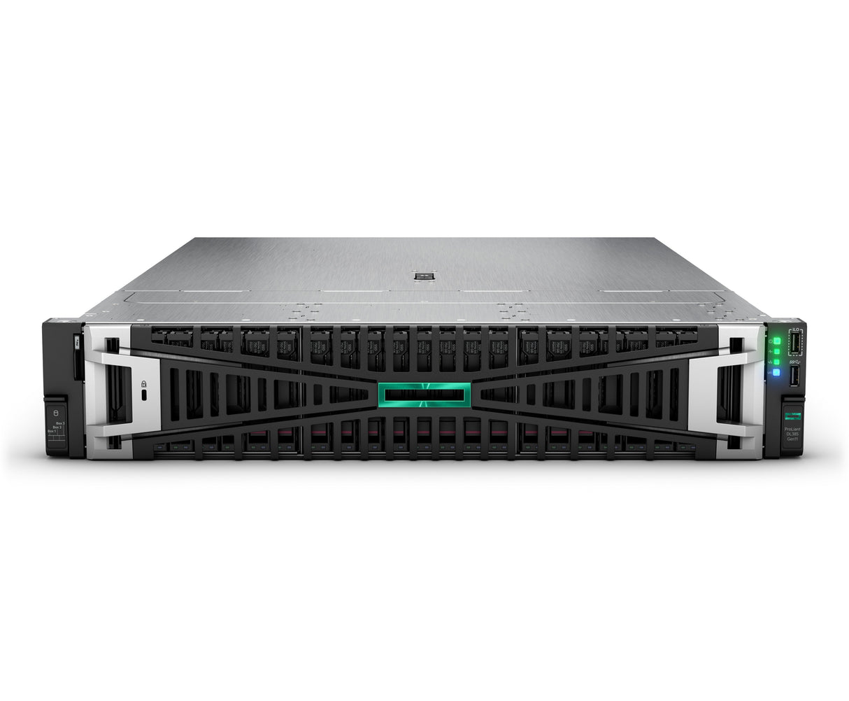 EAN 190017767789 - HPE ProLiant DL385 Gen11 9124 3.0GHz 16c 1P 64GB-R 8LFF NS204i-u NC BCM57416 2x1000W PS EU Server servidor imagen 1