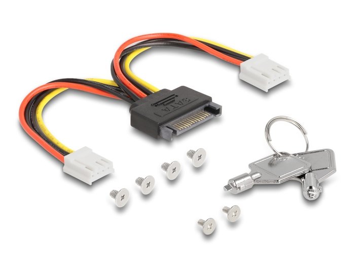 Delock 47117 Rack Móvil De 3.5" Para 2 X Ssd M.2 Nvme Con Conector Slim Sas Sff-8654 Delgado