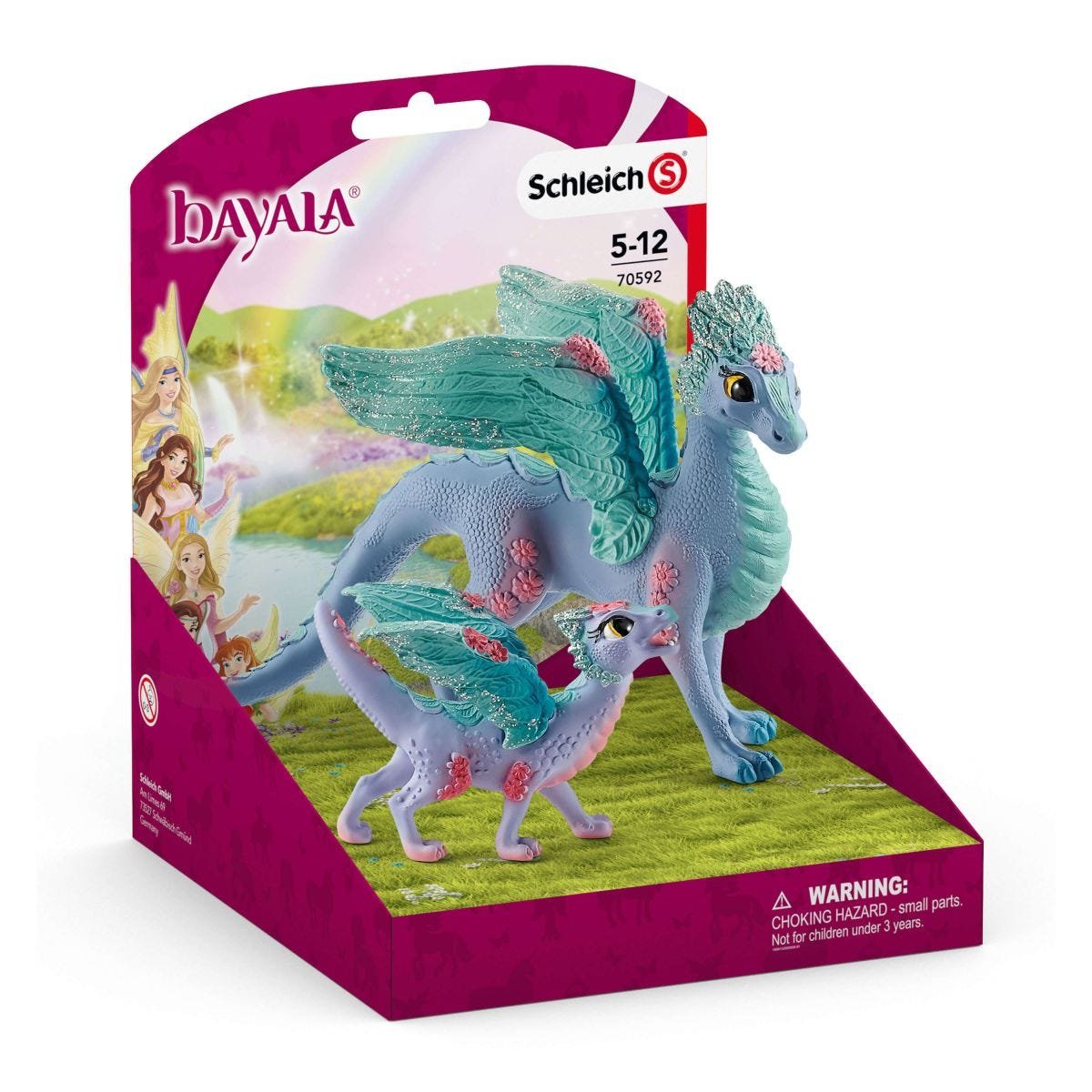 Figura Schleich Bayala Dragón Floral Y Bebé 70592