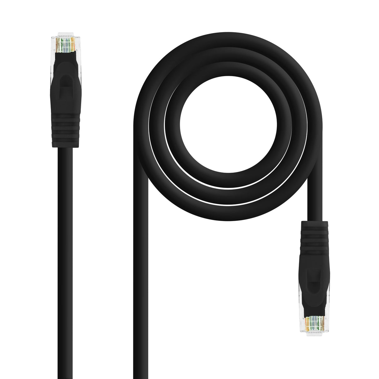 EAN 8433281009073 - Nanocable 10.20.1800-BK cable de red 0,5 m Cat6a U/UTP (UTP) imagen 1