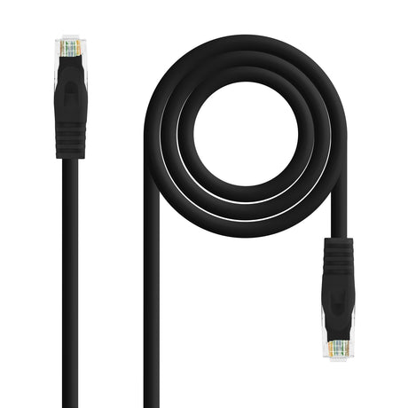 EAN 8433281009073 - Nanocable 10.20.1800-BK cable de red 0,5 m Cat6a U/UTP (UTP) imagen 1