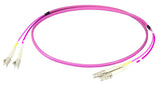 Efb Duplex Cable De Red Flat-Twin Lc-Lc Om4 7,5m Lszh 3x5mm Erikaviolett