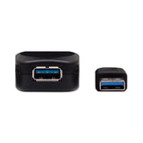 Cable Usb Manhattan Usb A/Usb A 5 M Macho/Hembra Negro