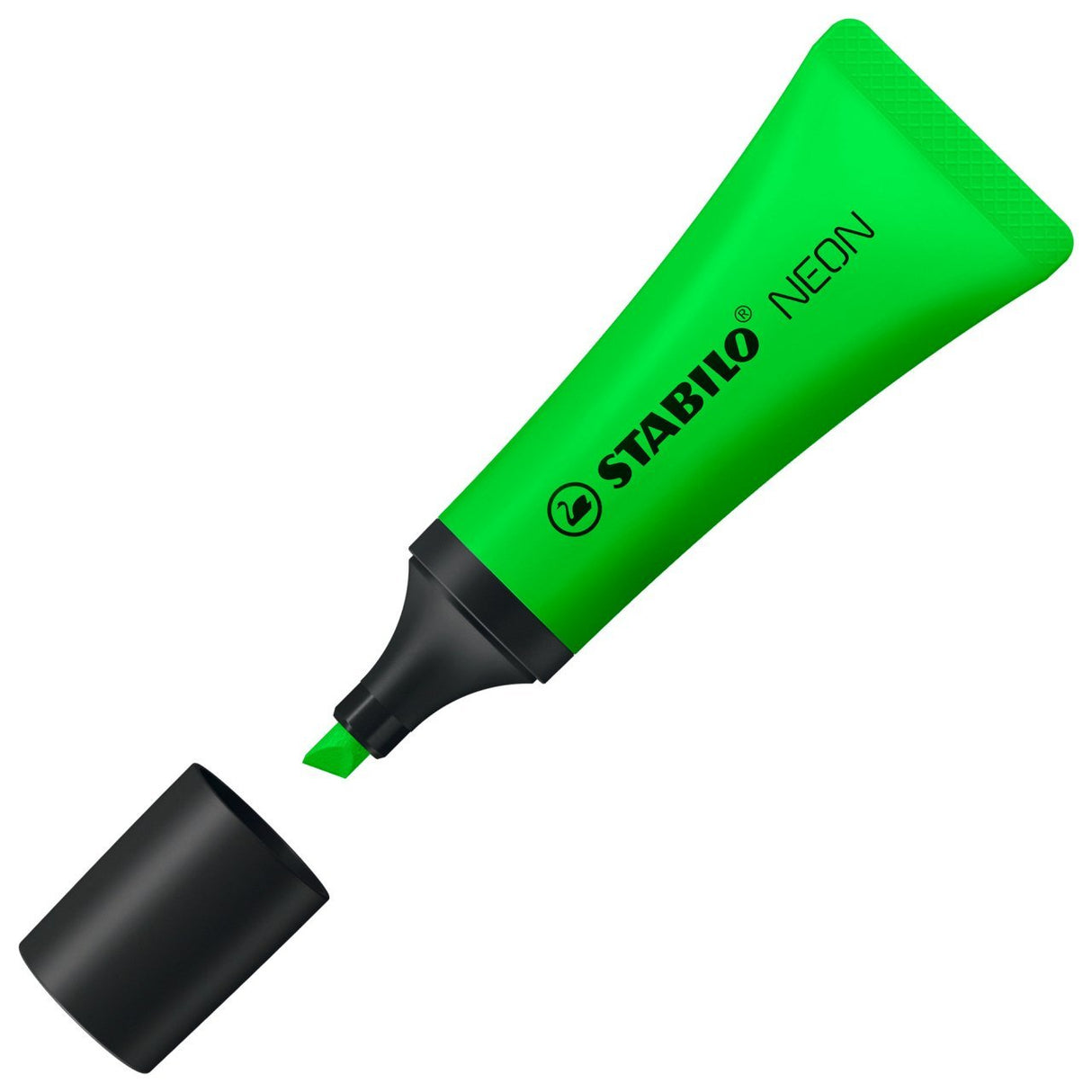 Marcador Fluorescente Stabilo Neón Verde Tecnología Anti-Secado 2 Anchos De Trazo (2+5mm)