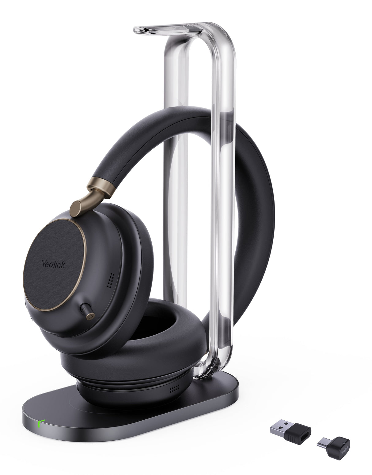 Yealink Azultooth Headset Bh76 Plus With Charging Stand Uc Negro Usb-C A