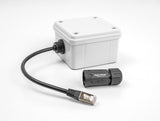 Delock 88147 Cable Rj45 Macho A Rj45 Hembra Cat.6a Para Empotrar Con Rosca M20 Y Carcasa Ip68 Resistente Al Polvo E Impermeable 25 Cm Negro