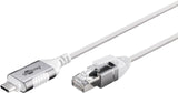 Cable Adaptador Ethernet Goobay Usb-C 3.2 Gen2 > Rj-45, Delgado Blanco, 10 Metros 74391