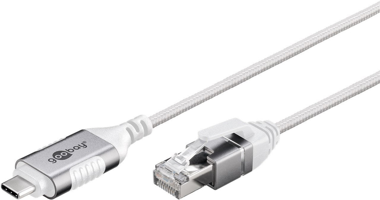 EAN 4040849743870 - Goobay 74387 cambiador de género para cable USB 3.1 type A RJ45 Blanco imagen 3