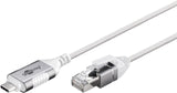 EAN 4040849743870 - Goobay 74387 cambiador de género para cable USB 3.1 type A RJ45 Blanco imagen 3