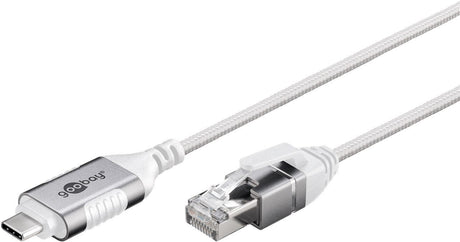 EAN 4040849743856 - Goobay 74385 cambiador de género para cable USB 3.1 type A RJ45 Blanco imagen 3