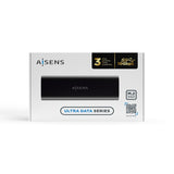 Aisens Caja Externa Para Disco Ssd M.2 Sata Nvme Usb 3.1  Sin Tornillos Asm2-014b