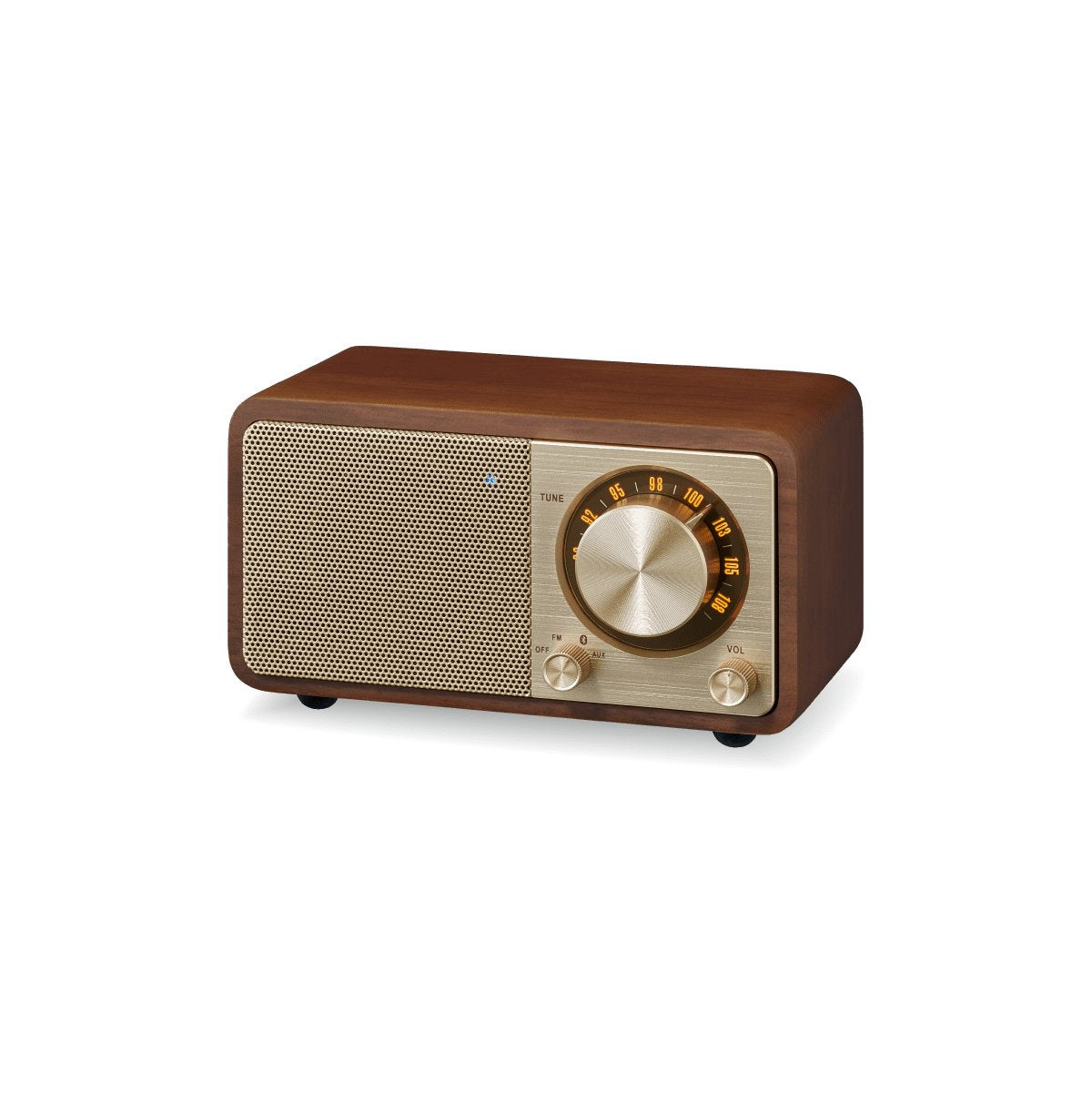 Sangean Wr-7 Cerezo Radio Analógica Sobremesa Fm Bluetooth Batería Li-Ion Recargable
