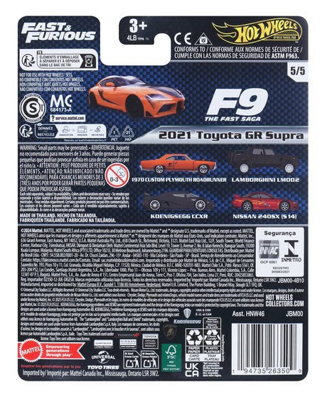 EAN 194735263509 - Hot Wheels Fast & Furious 2020 Toyota Supra imagen 2