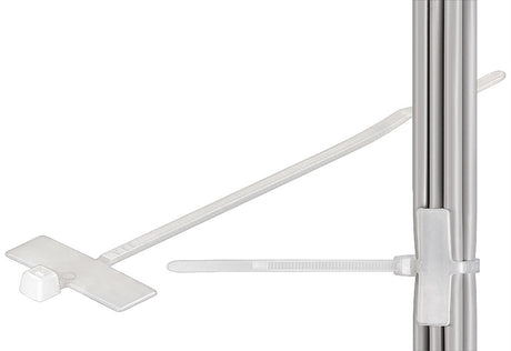 EAN 4040849170959 - Goobay 17095 presilla Brida de nailon Nylon Transparente, Blanco 100 pieza(s) imagen 1