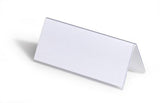 Durable Tischnamensschild 61/122x150mm Transp 25er Pck