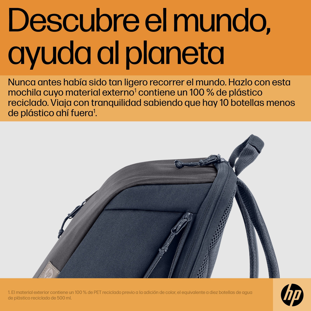 Mochila Hp Travel Para Portátiles Hasta 15.6' Gris