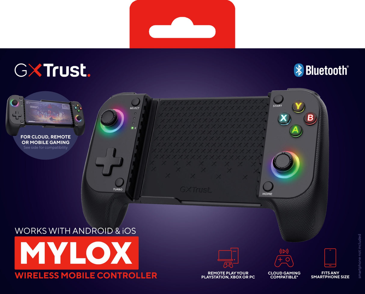 Trust Gxt 735 Mylox Negro Bluetooth Gamepad Analógico/Digital Android, Ios