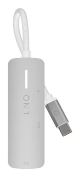 Adaptador 3 Puertos Usb-C Gris Linq Usb-C/ 1xusb3.2, 1xhdmi, 1xusb-C Pd Hasta 140w
