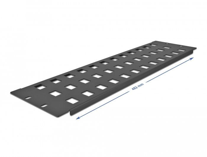 Delock 19" Keystone Patchpanel 48 Port 3 He Negro