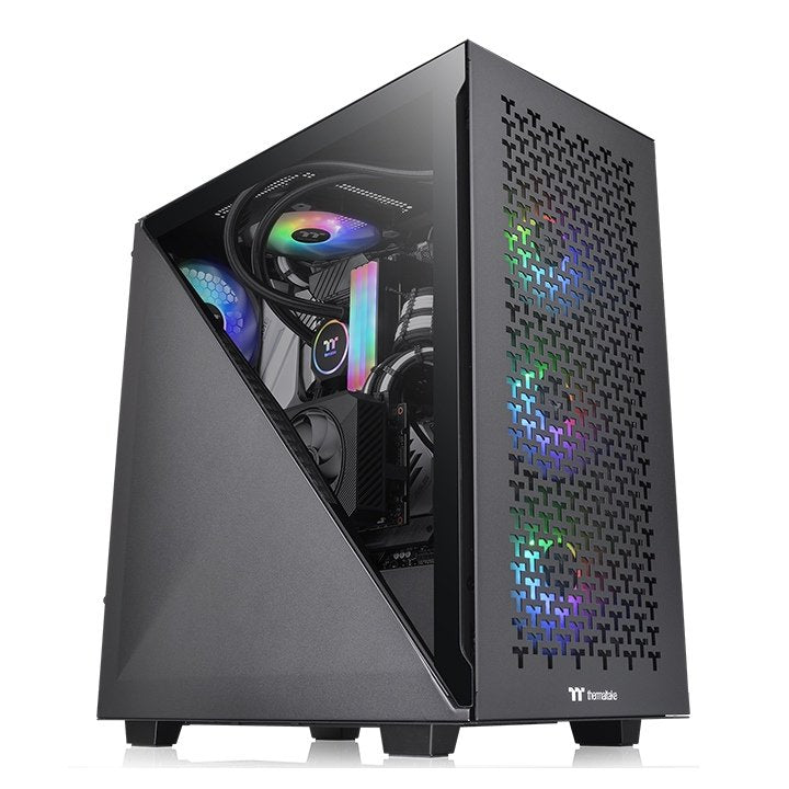 Caja Pc Thermaltake Divider 300 Tg Air Black Crist. Temp Vent 1x120mm