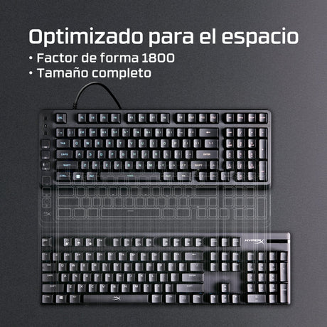 EAN 0198990307879 - HyperX Eve 1800 teclado Juego USB Negro imagen 3