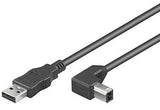 EAN 5704327927488 - Microconnect USBAB3ANGLED cable USB USB 2.0 3 m USB A USB B Negro imagen 1